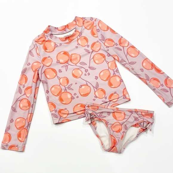 Carter's Fruit Print Toddler Girls Two Piece Swim Set - Picture 1 of 3